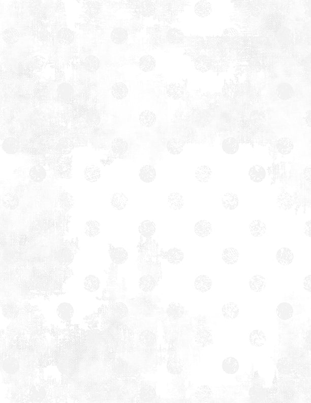 Dry Brush Dots: WHITE ON WHITE Fabric (1/2 yd)