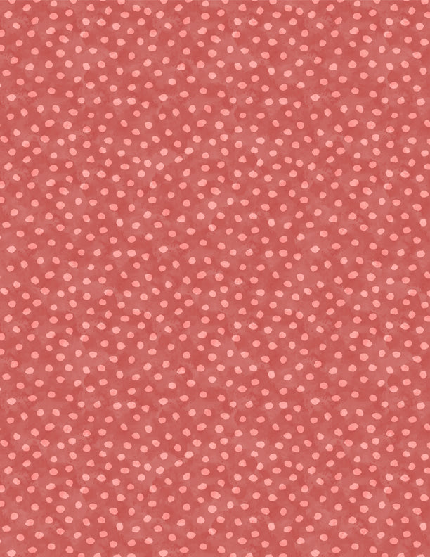 Harvest Blooms: DOTS RED Fabric (1/2 yd)