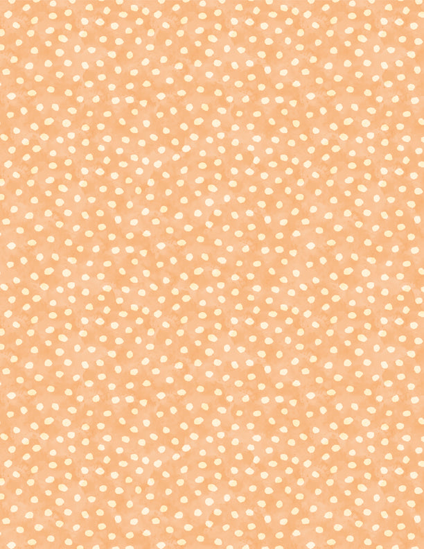 Harvest Blooms: DOTS ORANGE Fabric (1/2 yd)