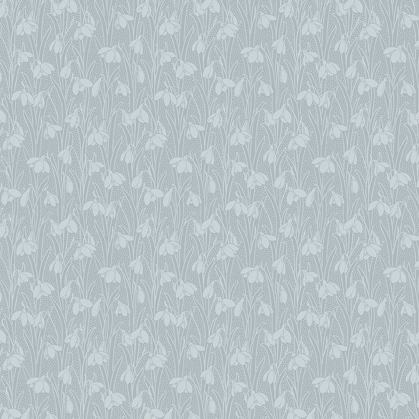 Liberty Fabrics Snowdrop Spot: POLAR GRAY (1/2 yd.)