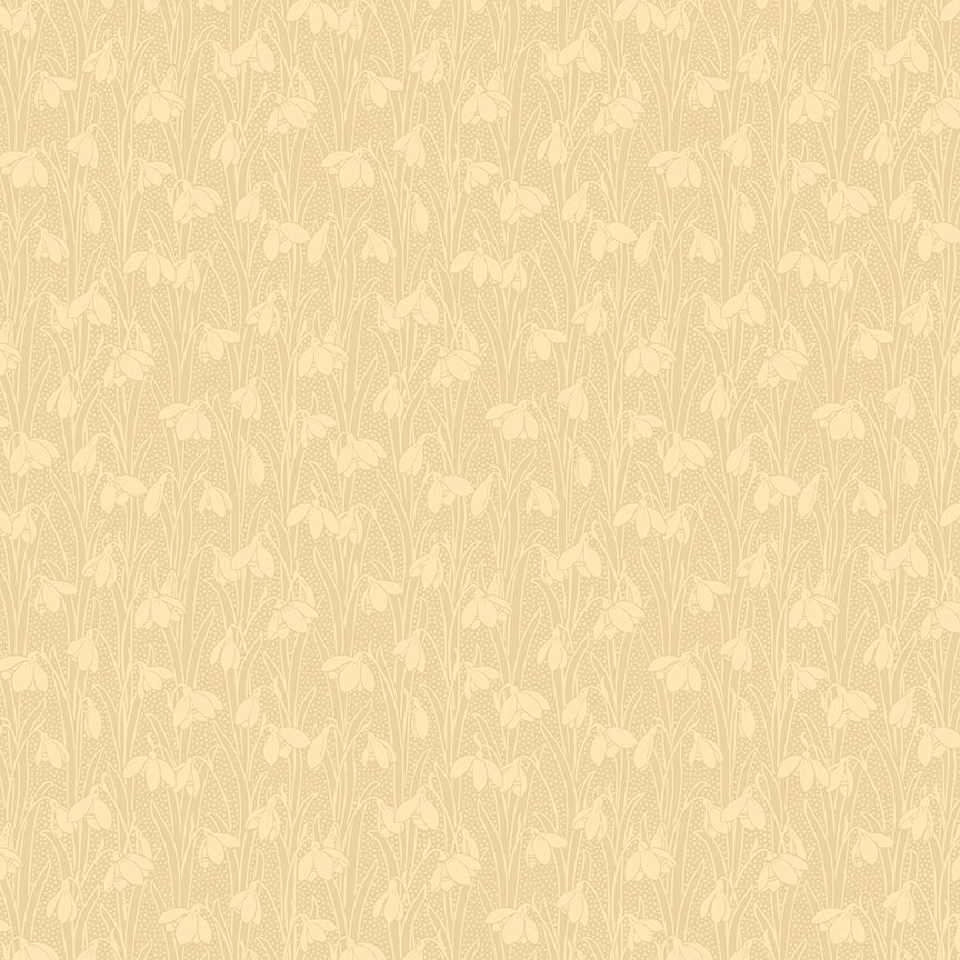 Liberty Fabrics Snowdrop Spot: BEESWAX (1/2 yd.)