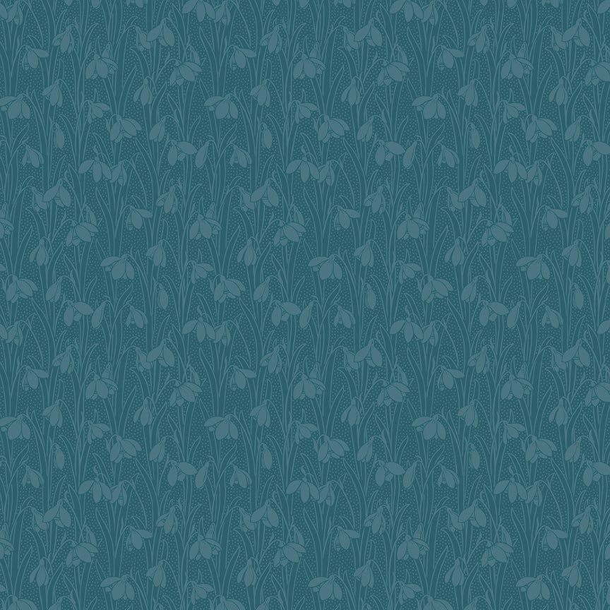 Liberty Fabrics Snowdrop Spot: INDIGO DELPHINIUM (1/2 yd.)