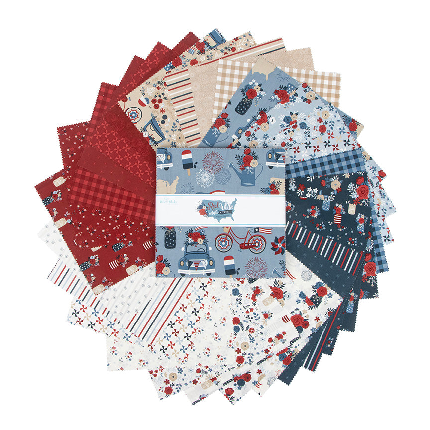 RED, WHITE & TRUE 10" Stacker by DANI MOGSTAD