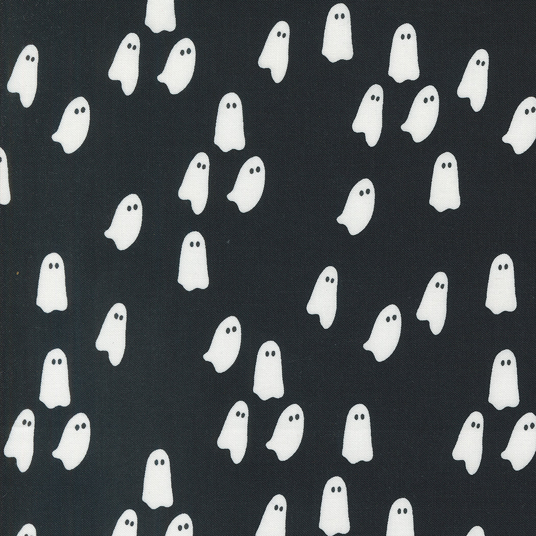 Noir MIDNIGHT GHOST: 11545 13 - by ALLI K DESIGN (1/2 yd.)