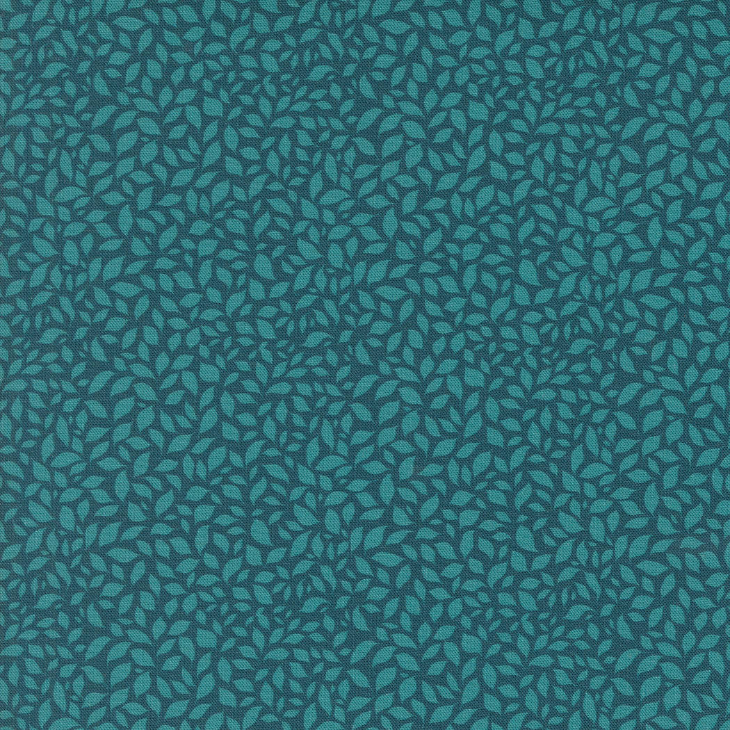 Sagewood: AZALEA PEACOCK Fabric (1/2 yd)