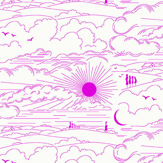 Sun Print Whisper: MAGENTA DWELL Fabric (1/2 yd) by Alison Glass