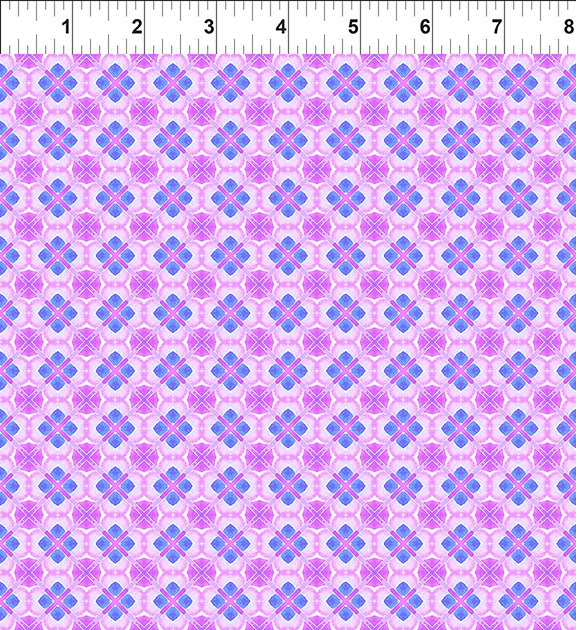 Dragon Friends: PURPLE GEO 7 Fabric (1/2 yd)