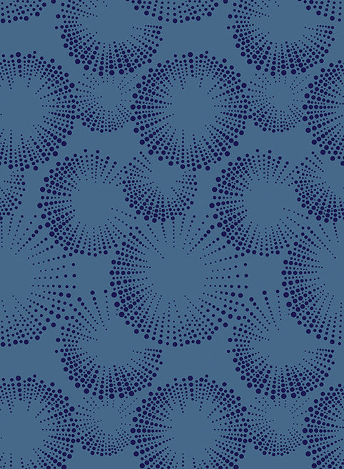 Documentaries: STARBURST DOTS DENIM Fabric (1/2 yd)
