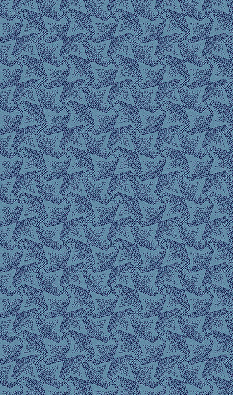 Documentaries: WAVE GEO DENIM Fabric (1/2 yd)