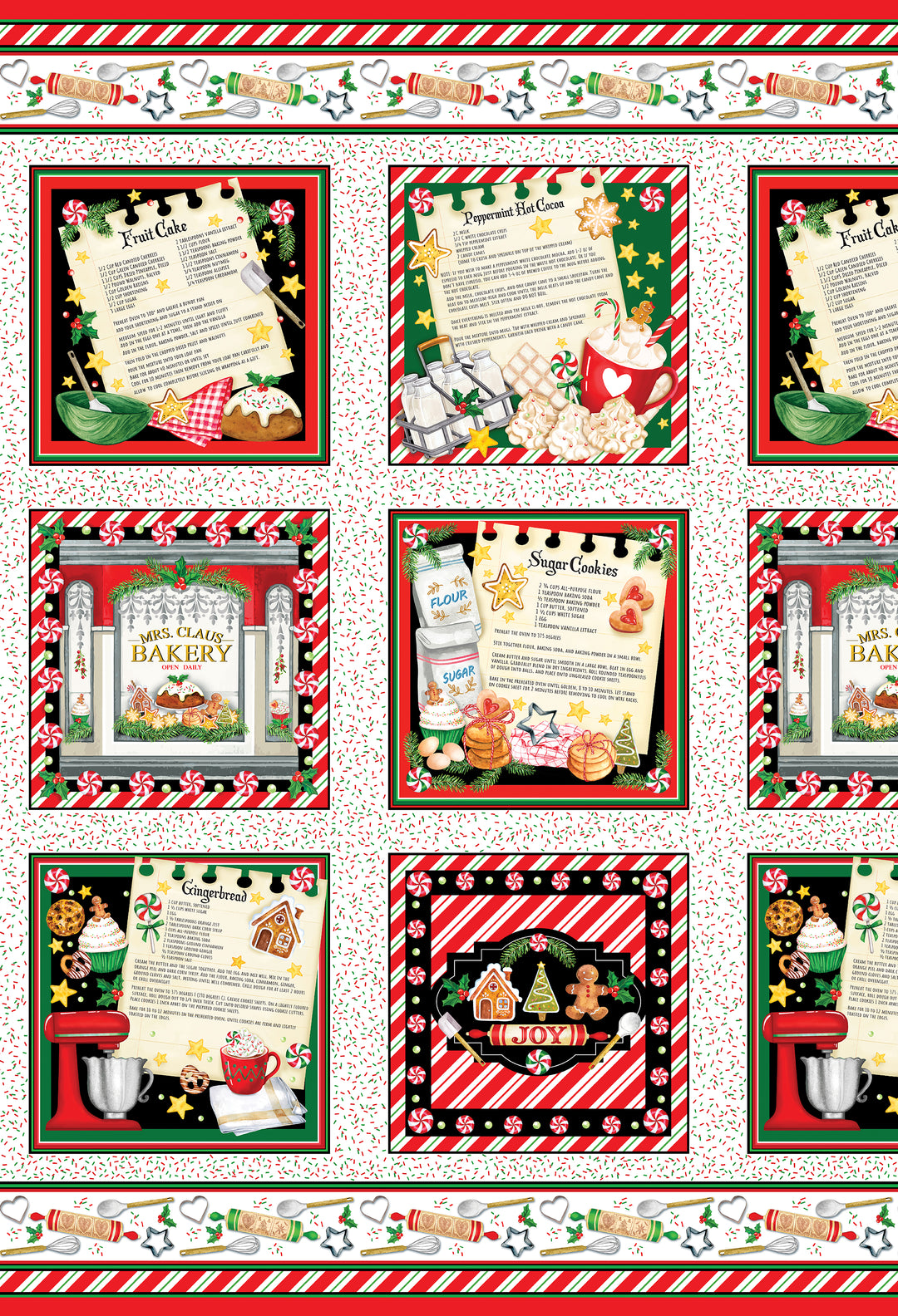 SUGAR & SPICE MULTI Fabric Panel