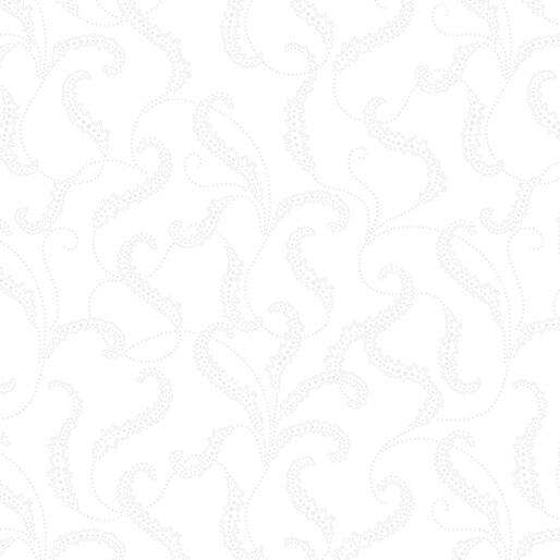Classic Keepsakes FILIGREE SCROLL WHITE: 1465309B - (1/2 yd.)