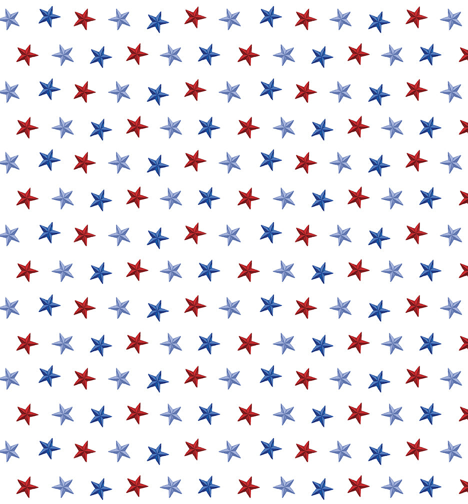 Faith, Family, Freedom: STARS OF FREEDOM White (1/2 yd)