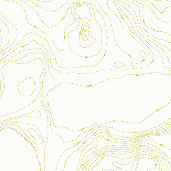 Sun Print Whisper: CHARTREUSE TOPOGRAPHY Fabric (1/2 yd) by Alison Glass