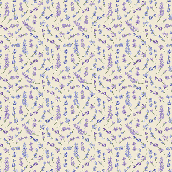 Bee Haven: LAVENDULA CREAM Fabric (1/2 yd)