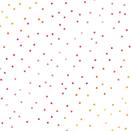 Lucky Bugs: DOT DOT Pink/White Fabric (1/2 yd)