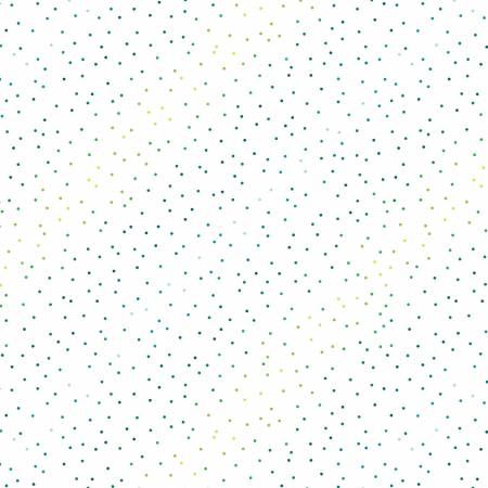 Lucky Bugs: DOT DOT Green/White Fabric (1/2 yd)