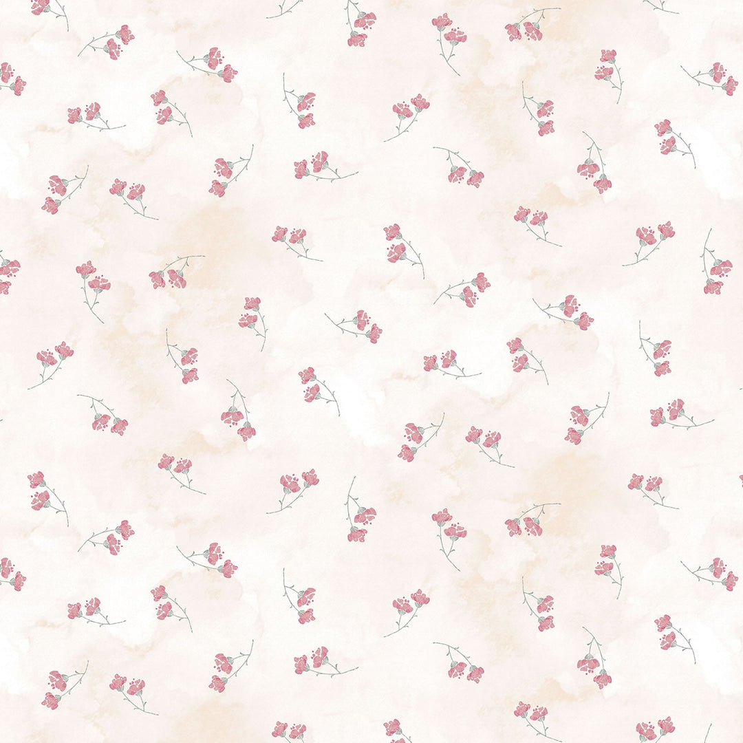 Soft Spoken LIPSTICK Fabric by Henry Glass (1/2 yd.)