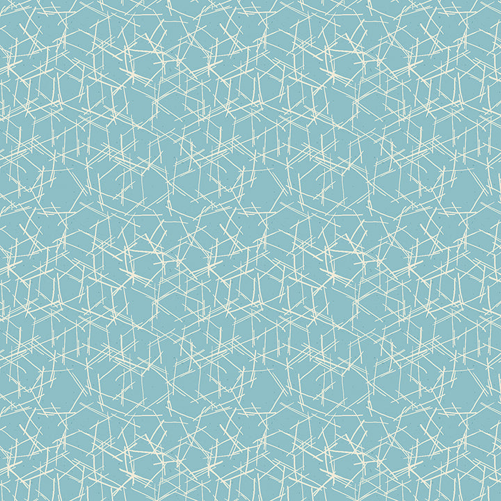 Modern Vintage Treasured: CHISEL AQUA Fabric (1/2 yd)