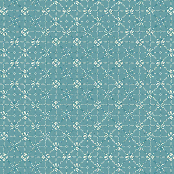 Modern Vintage Treasured: DAISY DOILY TEAL Fabric (1/2 yd)