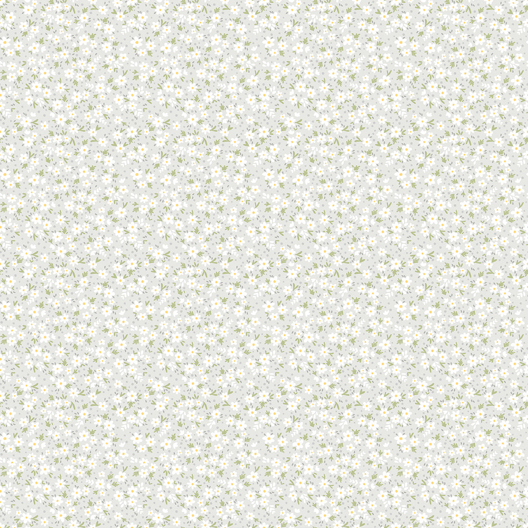 Snow Fall: PAPERWHITE BIRCH Fabric by Shelly Cavanna (1/2 yd)