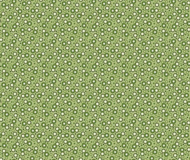 Snow Fall: WINTERBERRIES EVERGREEN Fabric by Shelly Cavanna (1/2 yd)