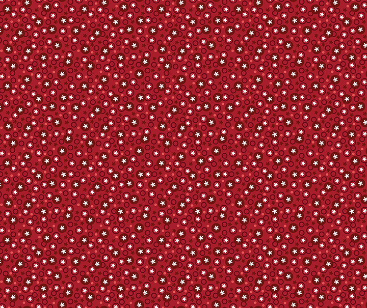 Snow Fall: WINTERBERRIES CRIMSON Fabric by Shelly Cavanna (1/2 yd)