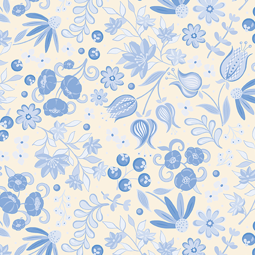 Moonlight Serenade: CUTTING GARDEN SKY Fabric (1/2 yd)