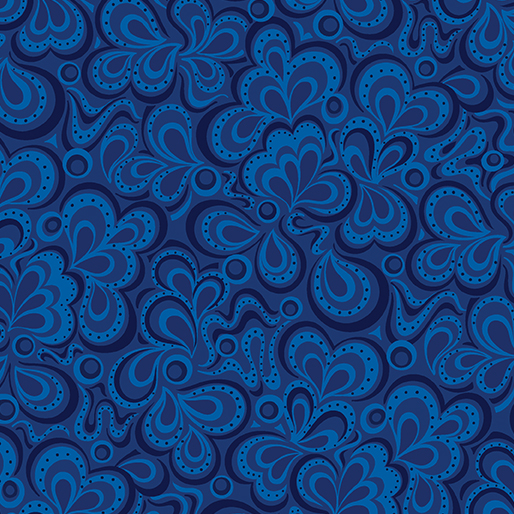 Moonlight Serenade: RIVER MOONLIGHT Fabric (1/2 yd)