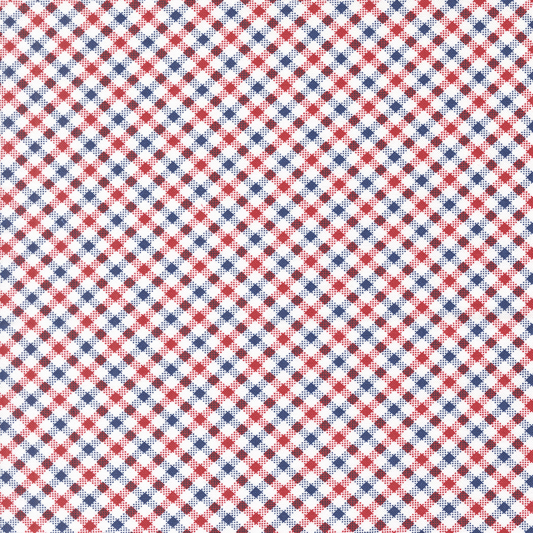 Star Spangled: PATRIOTIC SIMPLE CHECK Checks and Plaids Fabric (1/2 yd)