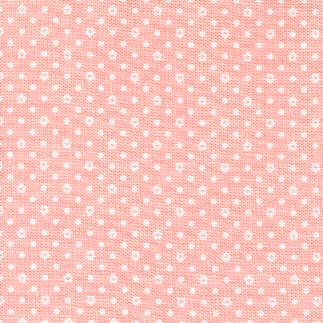 Cottage Charm: JOVIAL Dots Houses Fabric (1/2 yd) by My Sew Quilty Life