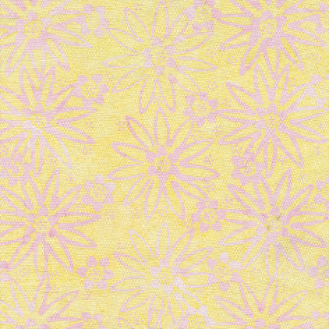 JDJ - Lollypop: TAFFY STAR FLOWER Batik Cotton Fabric (1/2 yd)