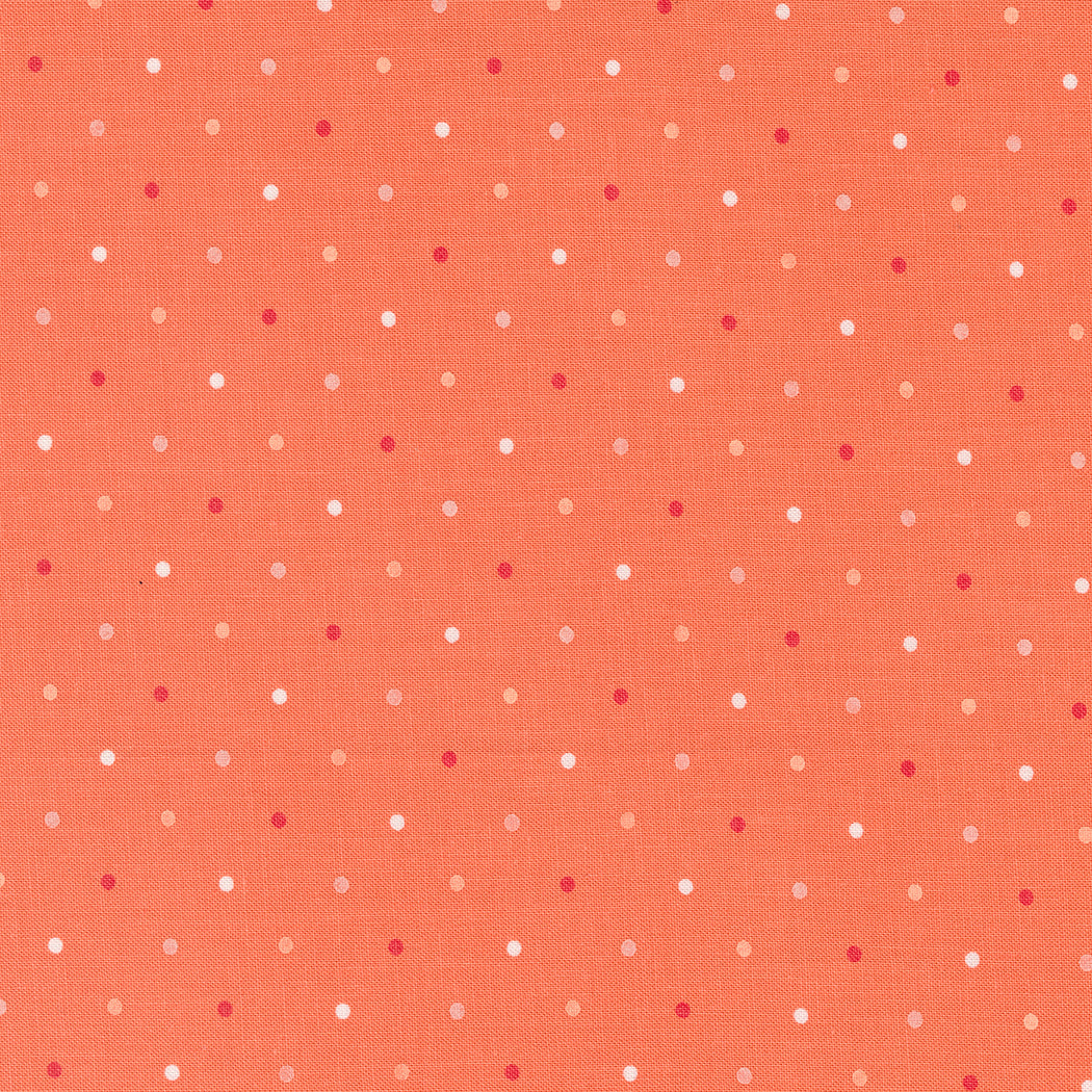 Magic Dot: CORAL fabric 5230 11 - by Lella Boutique (1/2 yd.)