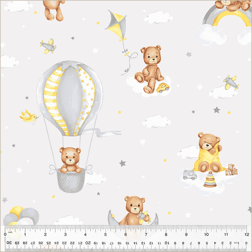 Sweet Dreams DREAMLAND-CLOUD Fabric by Whistler Studios (1/2 yd.)