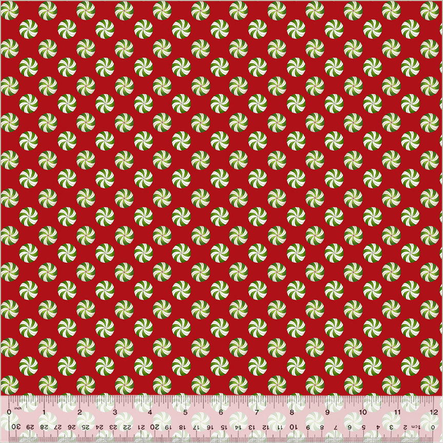 A Very Terri Christmas: PEPPERMINT-RED Fabric (1/2 yd.)