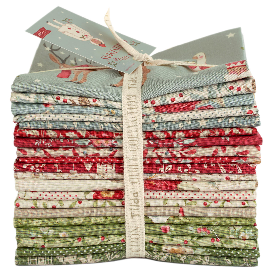 Tilda Merry Little Christmas Fat Quarter Bundle - 20 pc