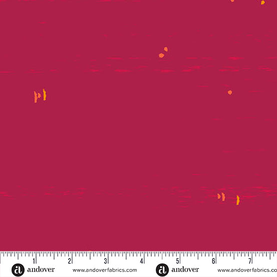 Sun Print Textures: CRIMSON CANVAS Fabric (1/2 yd)