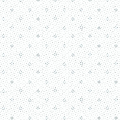 Cream & Sugar XII: DIAMOND SHAPED DITSY White-on-White Fabric (1/2 yd.)