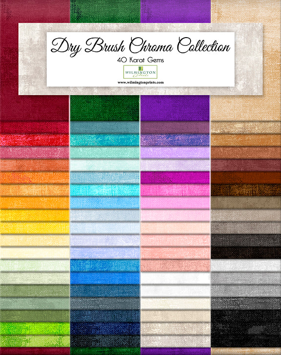 DRY BRUSH CHROMA 2.5-Inch Strip Precuts - 76 pc. Super Pack