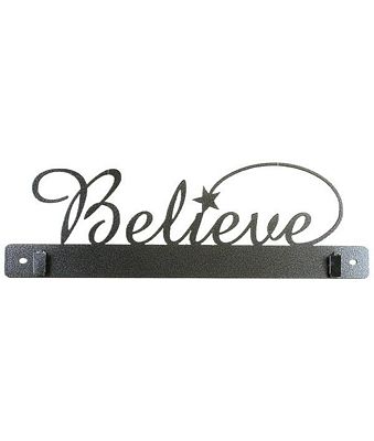 14-inch BELIEVE with Clips - Charcoal
