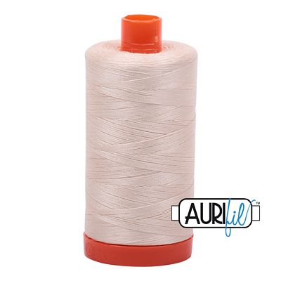 Aurifil Cotton Mako Thread 50 wt. LIGHT SAND #2000