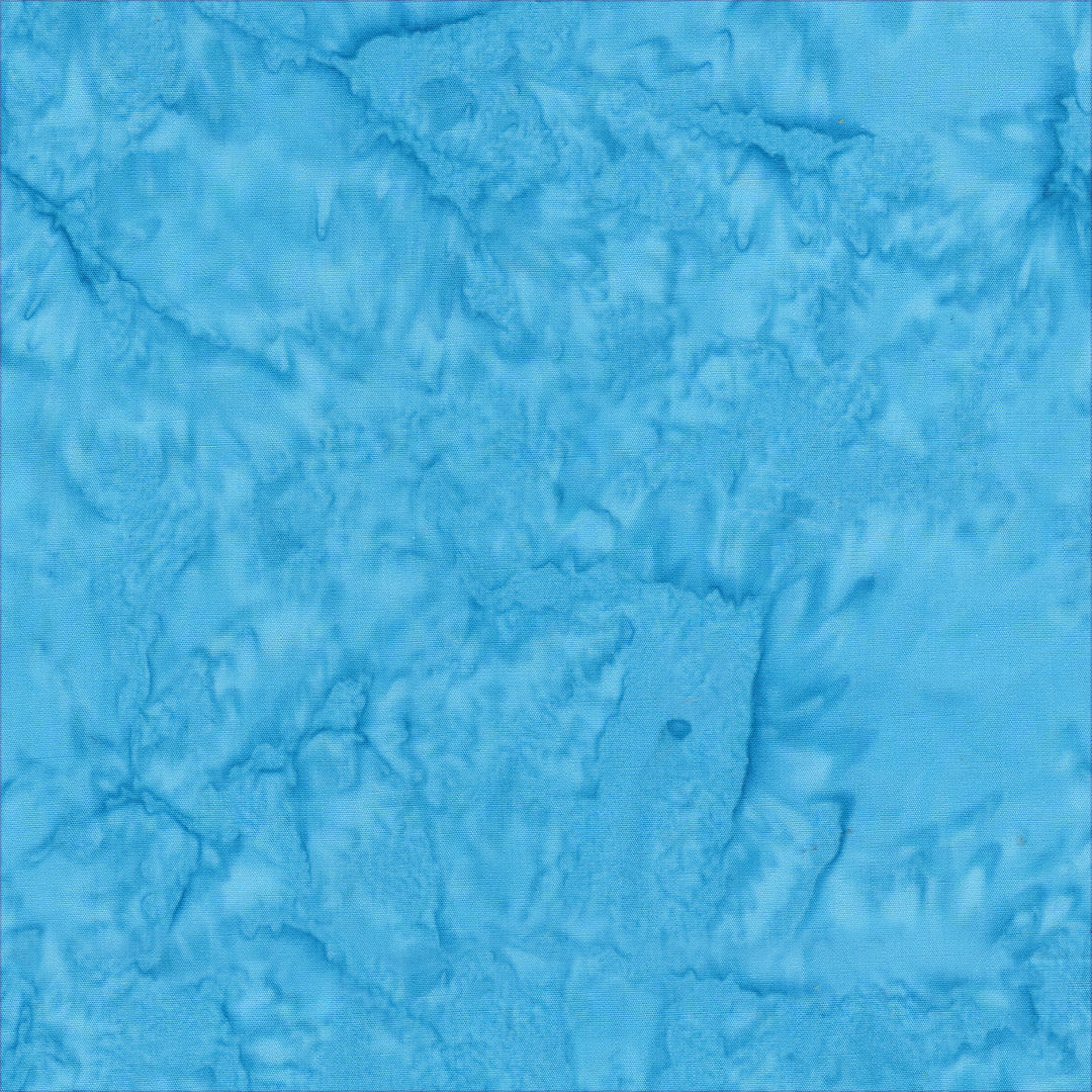 Becolourful Blush: BLUE SKIES Batik Cotton Fabric (1/2 yd)