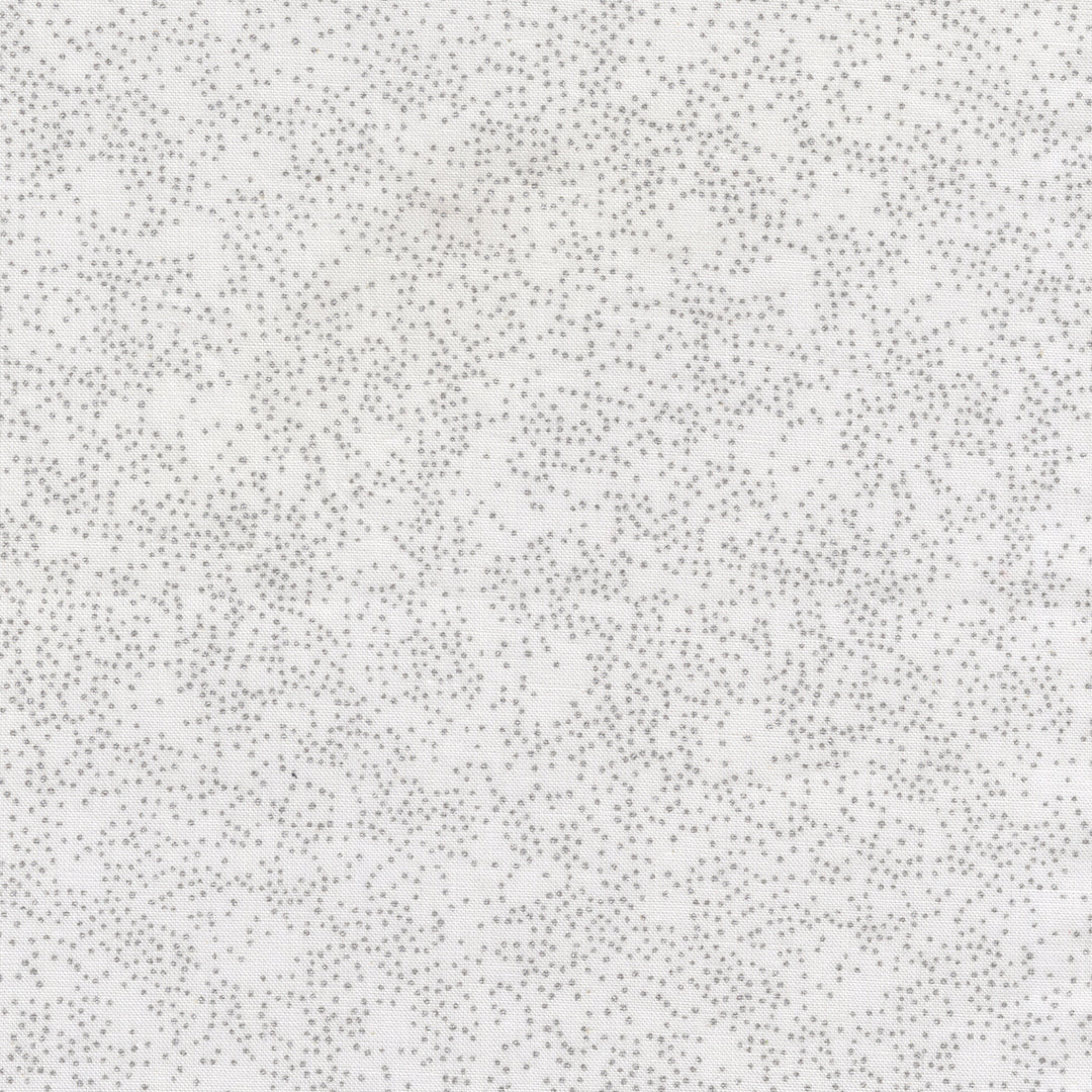 Becolourful: SILVER DOTS WHITE Fabric (1/2 yd)
