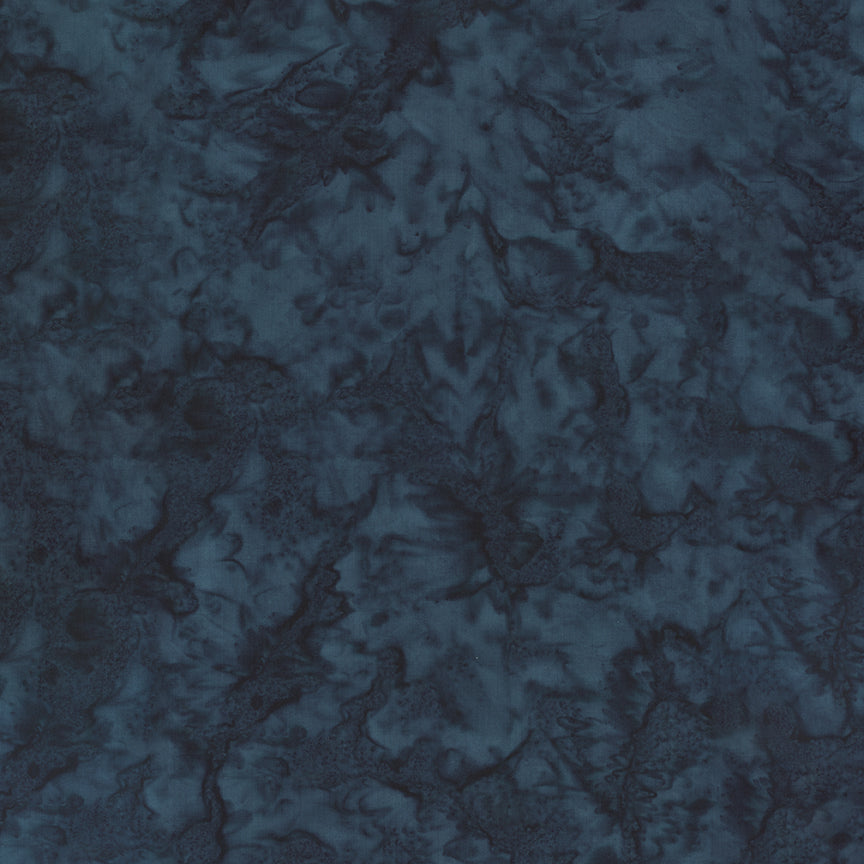 Expressions Batiks Hand-Dyes: MIDNIGHT Fabric (1/2 yd)