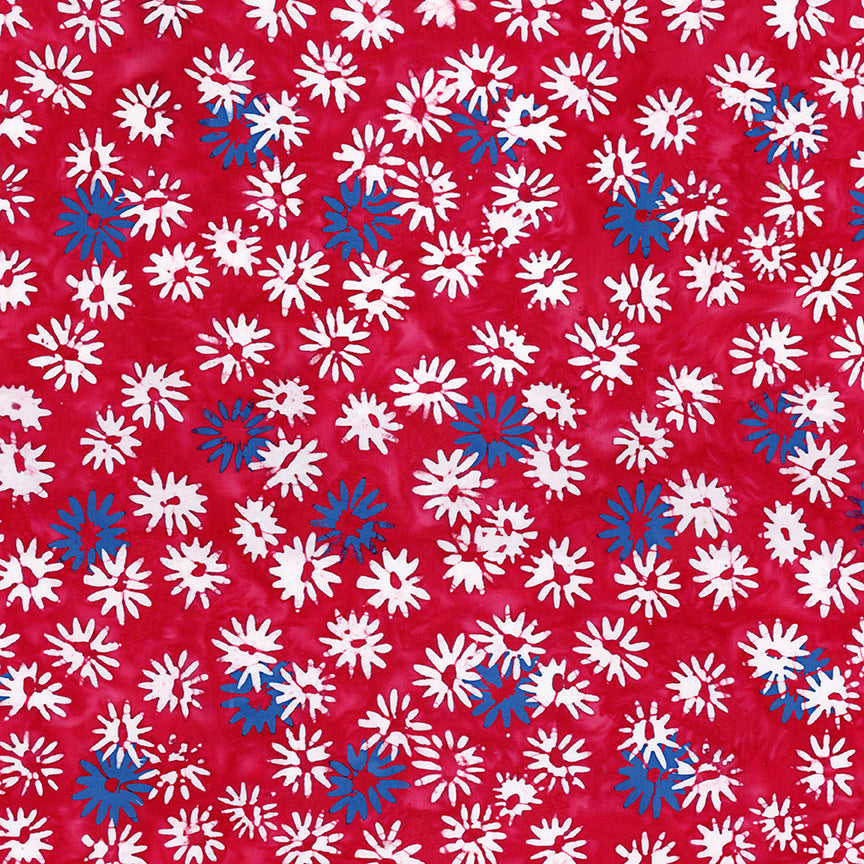 Expressions Batiks - Let Freedom Reign: FIREWORKS Fabric (1/2 yd)