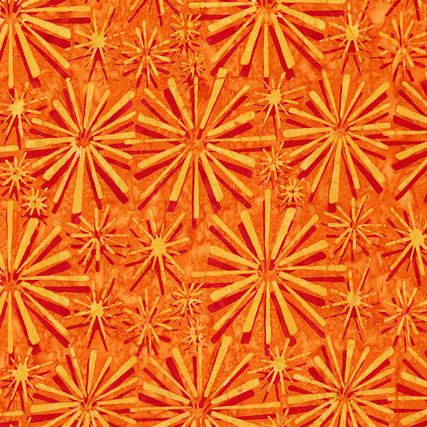 Batik Retro Revival: SUNSET Fabric (1/2 yd)