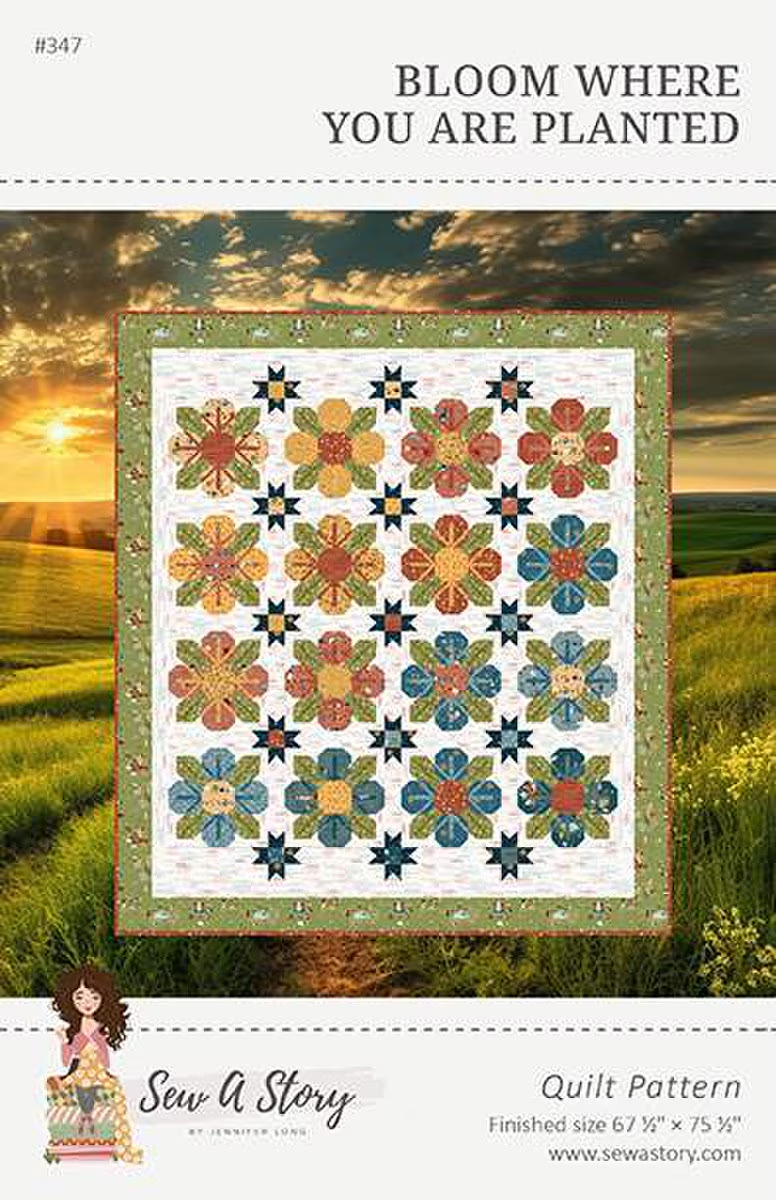 Bloom Where You Are Planted Quilt Pattern by Jennifer Long