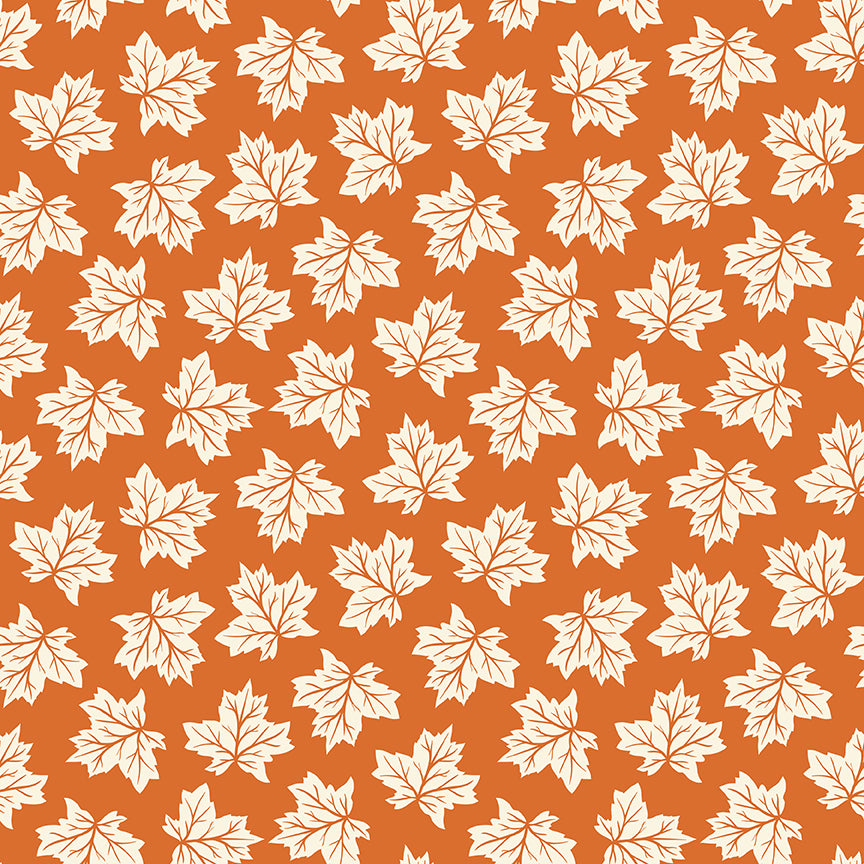 Shades of Autumn LEAVES ORANGE: C13472-ORANGE - (1/2 yd.)