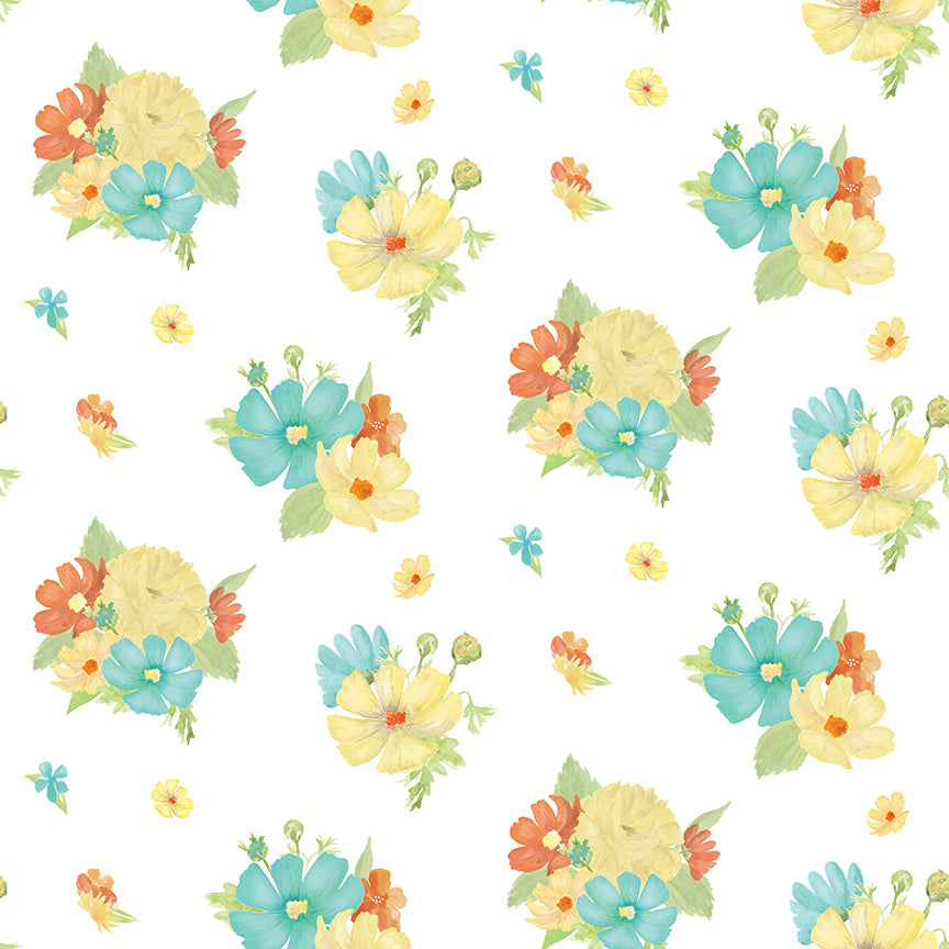 Happy at Home: MAIN WHITE Fabric C13700-WHITE (1/2 yd.)