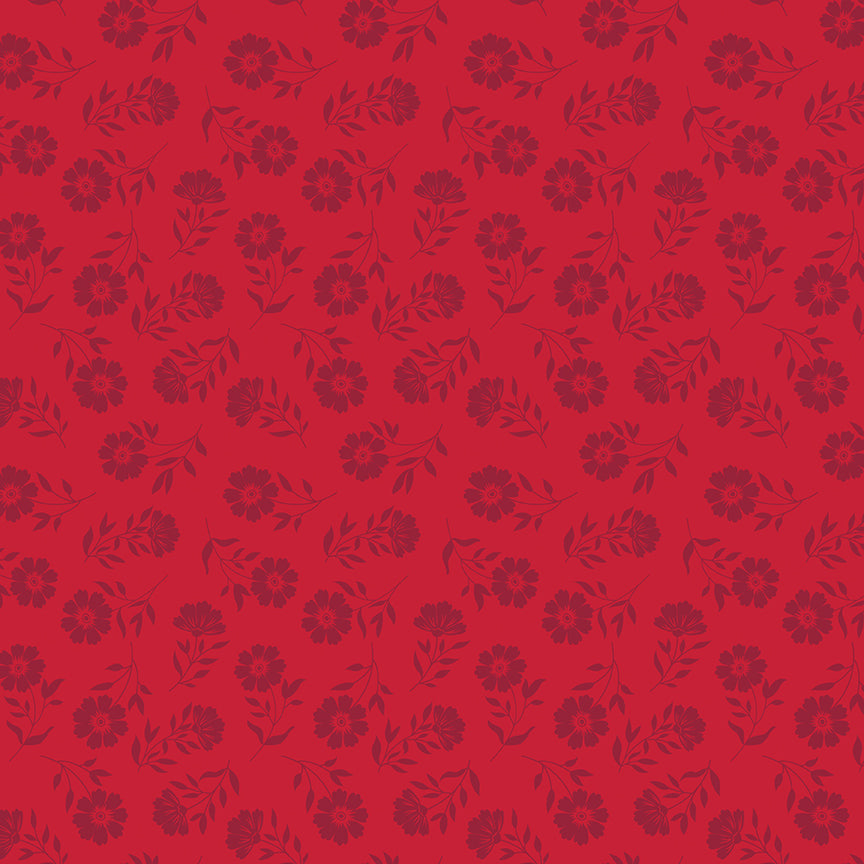 American Beauty: TONAL RED Fabric C144444-RED (1/2 yd.)
