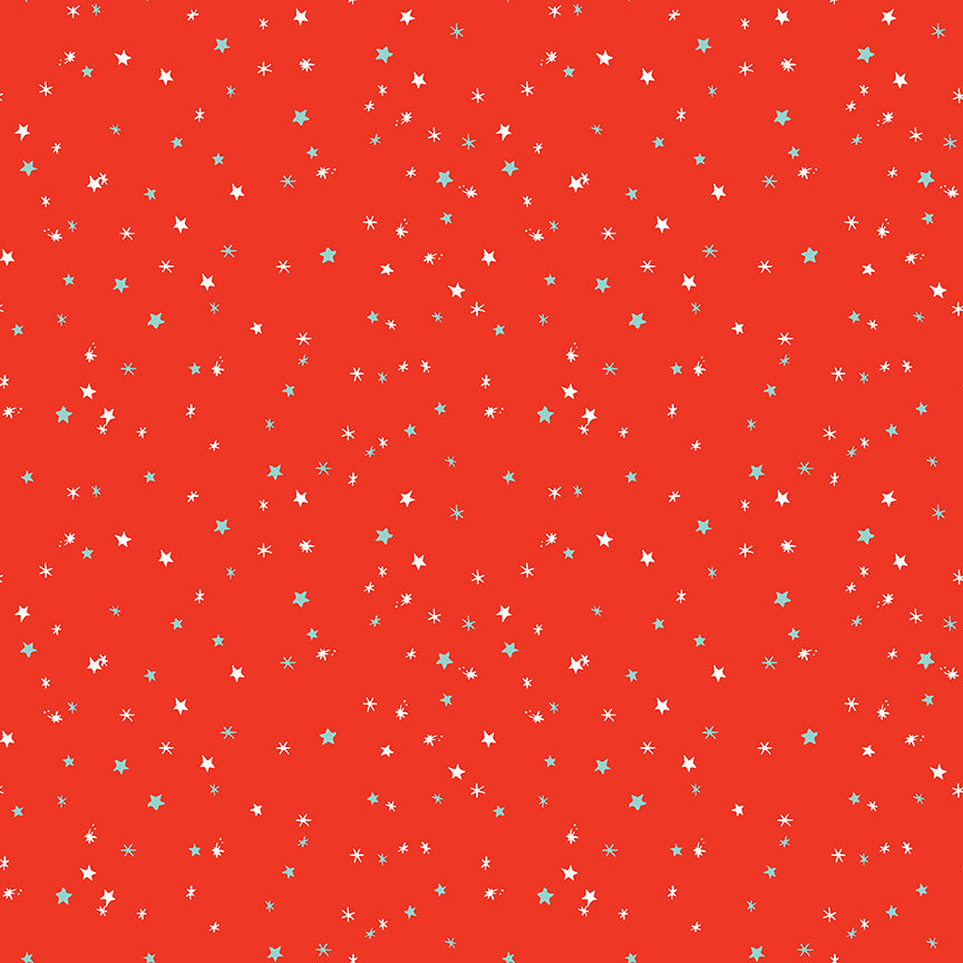 Jingle Bells: SPRINKLES RED Fabric C14837-RED (1/2 yd.)